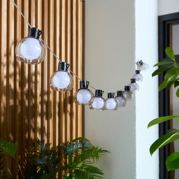 Globe 10 Led Indoor Outdoor Solar String Lights