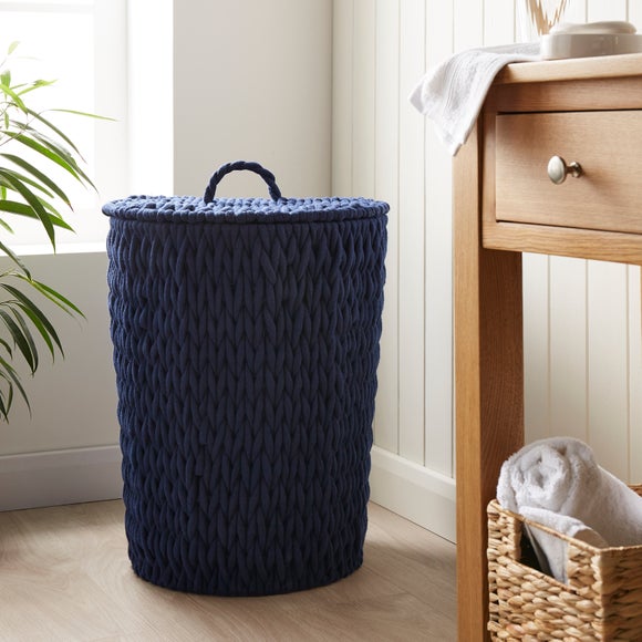 Blue washing basket discount