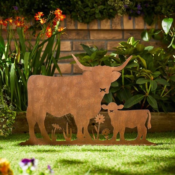 Iron Highland Cow Silhouette Ornament