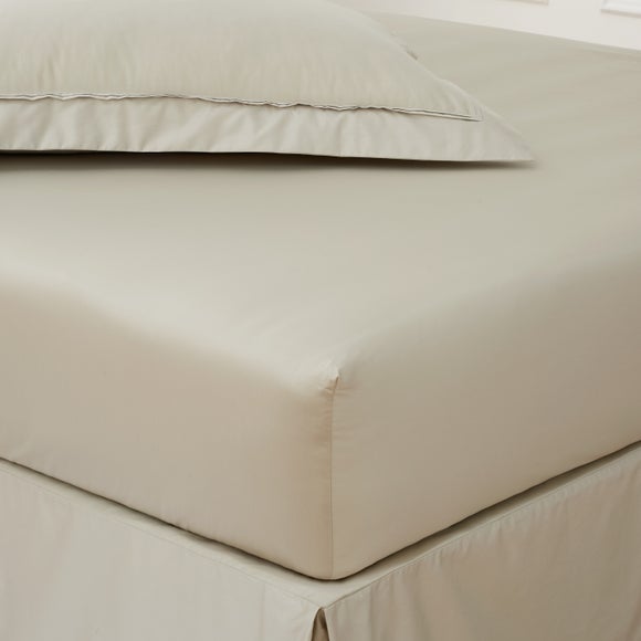 Dorma Luxurious & Silky 500 Thread Count 100% Cotton Sateen Fitted Sheet