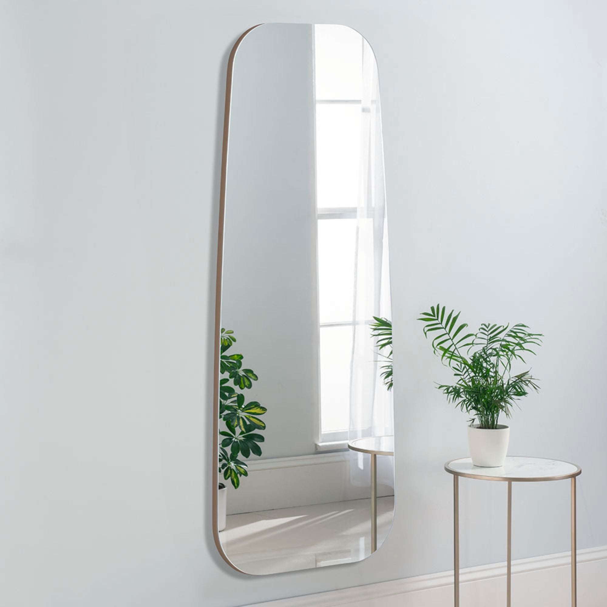 Yearn Hoxton Pebble Full Length Wall Mirror Gold