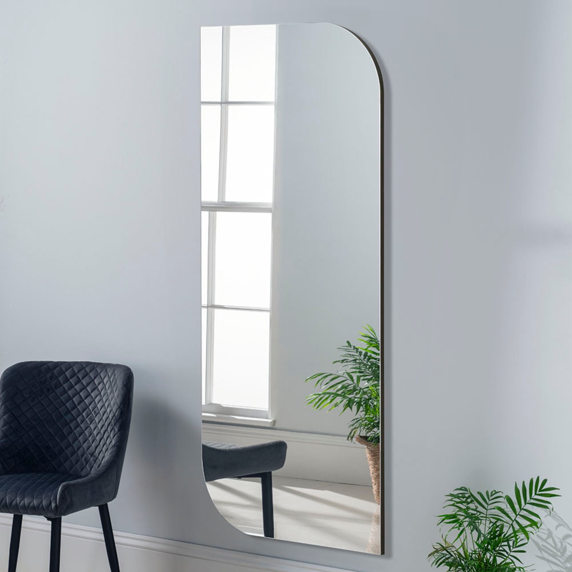 Yearn Newington Full Length Wall Mirror Black