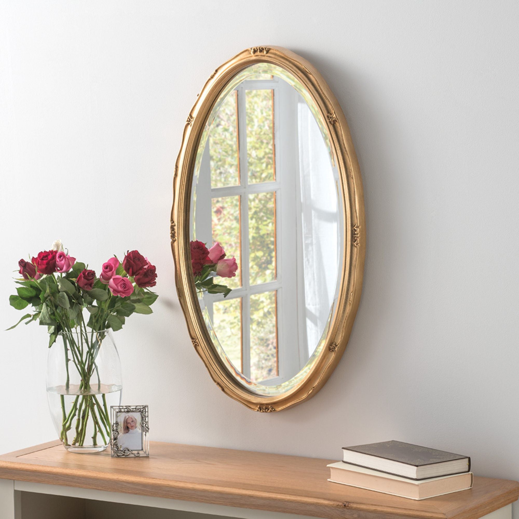 Yearn Oval Wall Mirror Gold