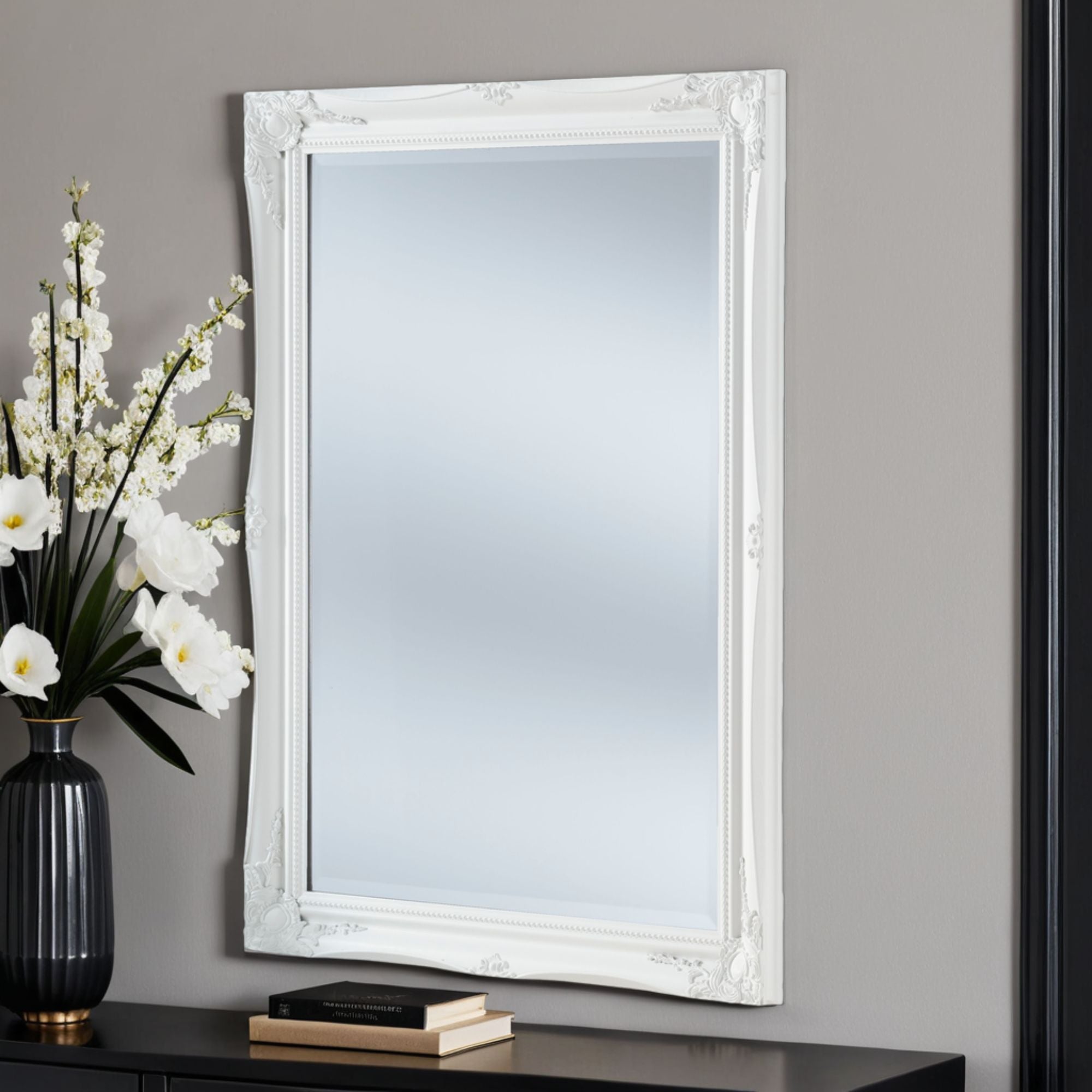 Photos - Wall Mirror Yearn French Rectangle  White