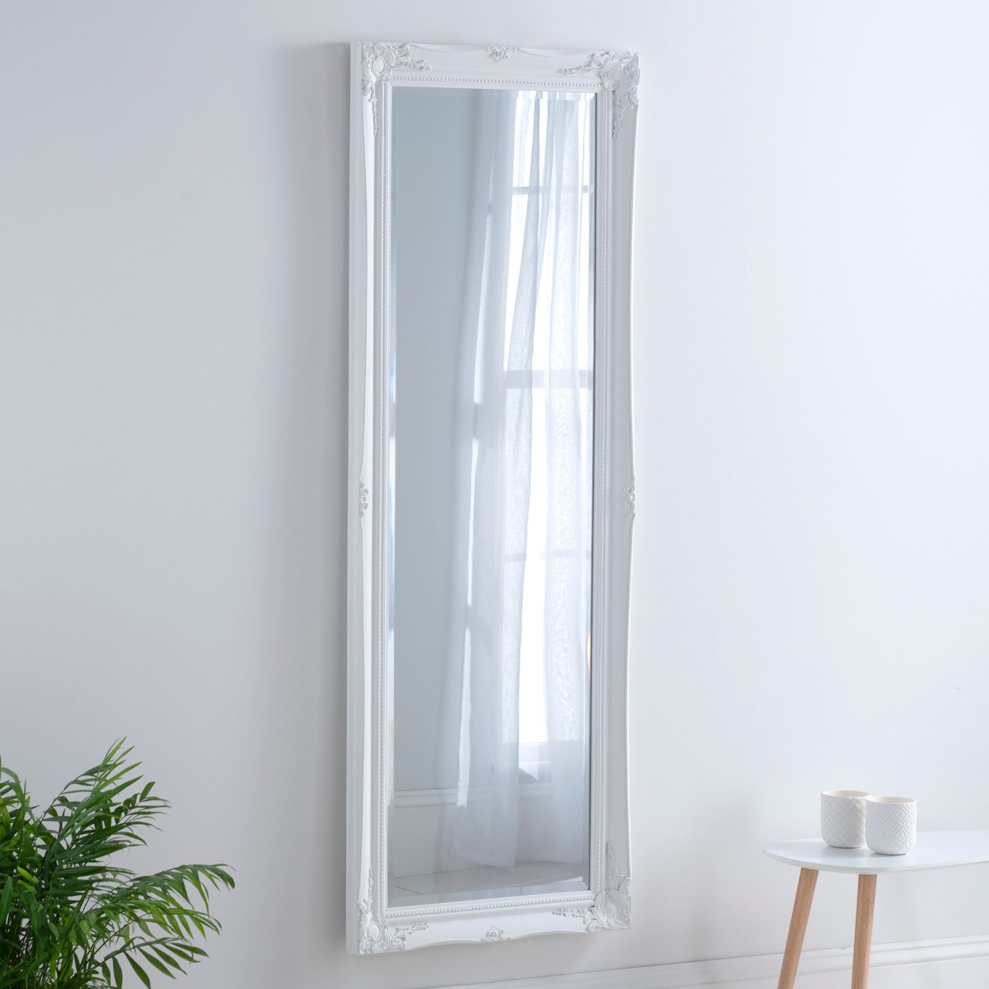 Photos - Wall Mirror Yearn French Rectangle Full Length  White