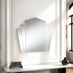 Yearn Art Deco Fan Wall Mirror