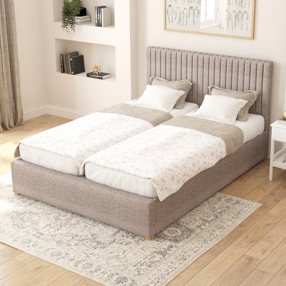Grant Saxon Twill Adjustable Bed Grey