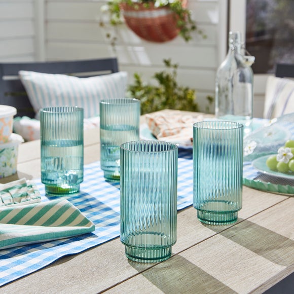 Click to view product details and reviews for Ribbed Acrylic Tumbler Glass.