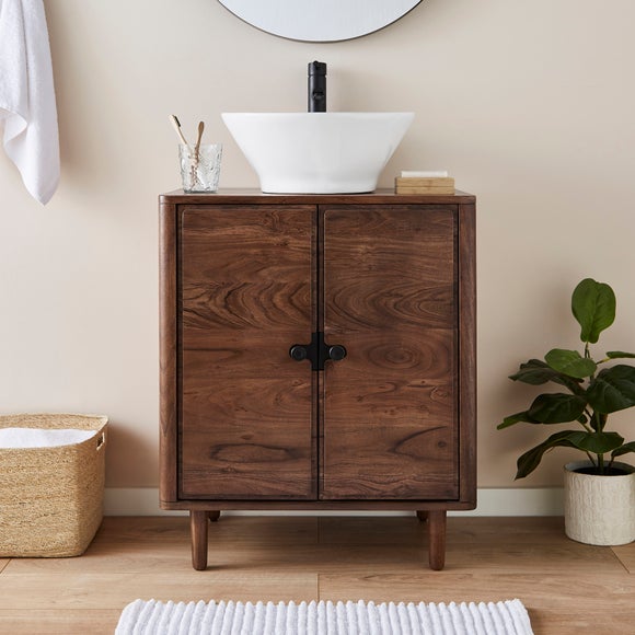 View Alani Single Vanity Unit- Acacia Wood View Alani Single Vanity Unit- Acacia Wood