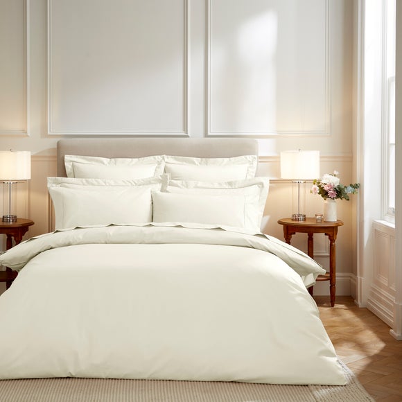 Photo of dorma crisp & fresh 400 thread count egyptian cotton percale duvet cover