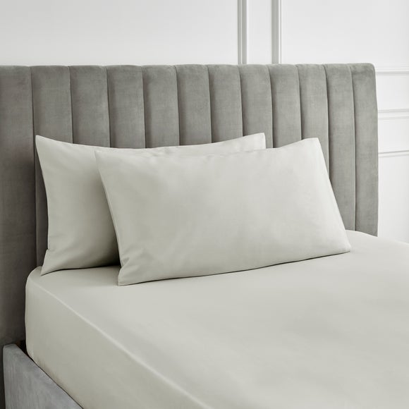 Hotel 230 Thread Count Sateen Large Standard Pillowcase Pair