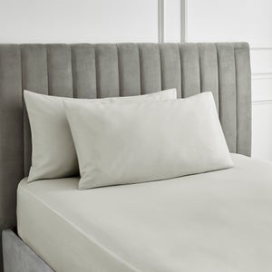 Hotel 230 Thread Count 100 Cotton Sateen Large Standard Pillowcase Pair