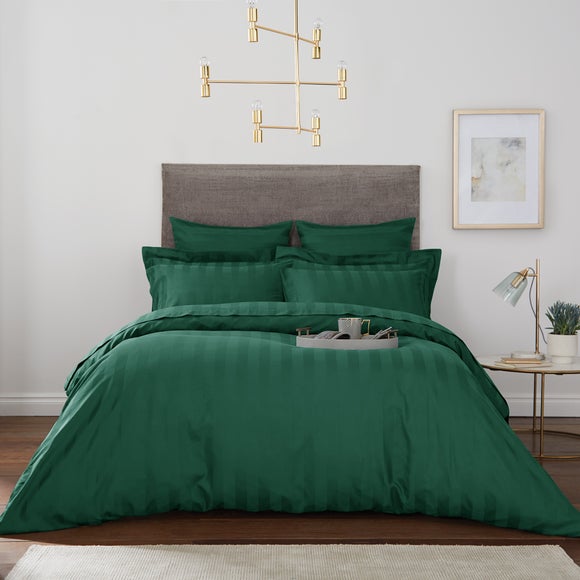 Click to view product details and reviews for Hotel Cotton 230 Thread Count Stripe Duvet Cover.