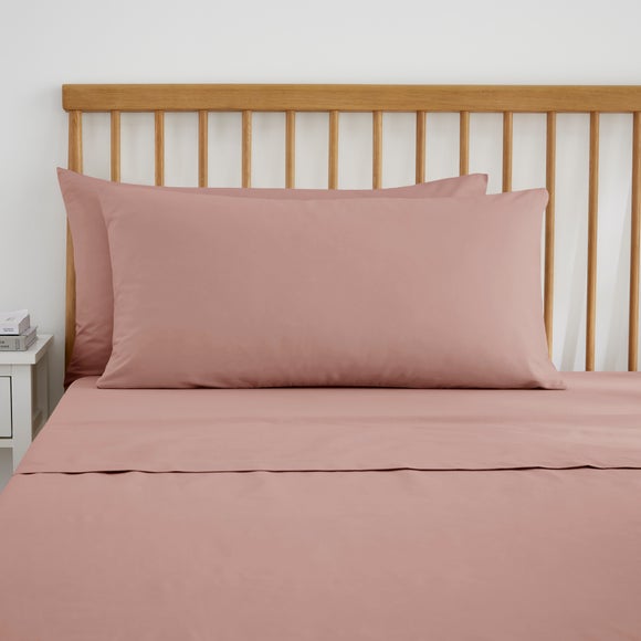 Pure Cotton Kingsize Pillowcase Pair