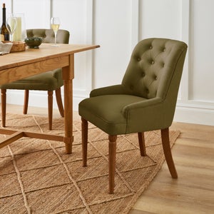 Beatrice Button Back Dining Chair- Fabric