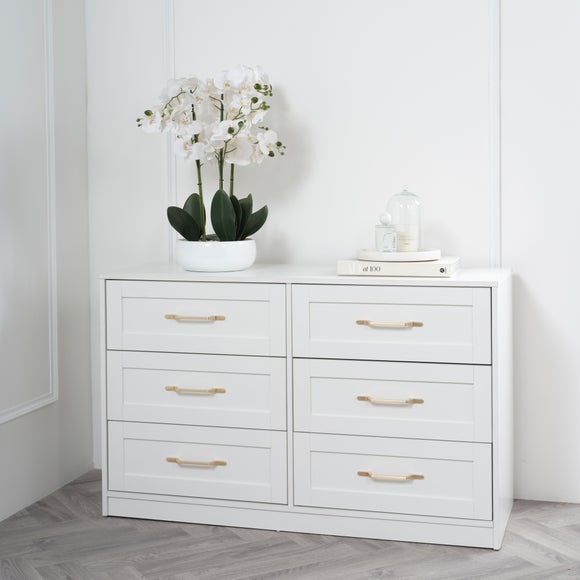 Click to view product details and reviews for Austen 6 Drawer Chest White.