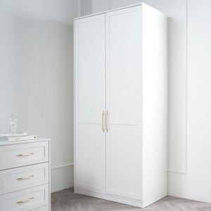 Austen Double Wardrobe- White