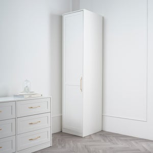 Austen Single Wardrobe- White