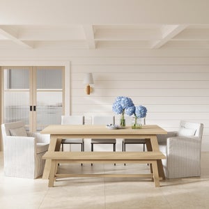 Bourton 8 Seater Dining Table- Latte