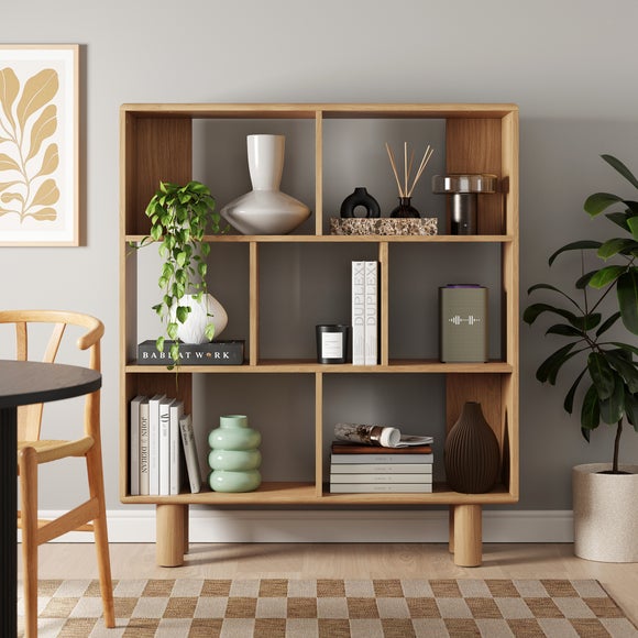 Alonso Wide Bookcase Oak Effect