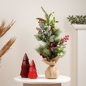 60cm Artificial Christmas Tree With Berries