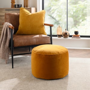 Eliza Velvet Pouffe