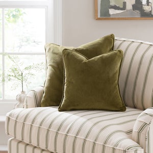 Clara Cotton Velvet Square Cushion