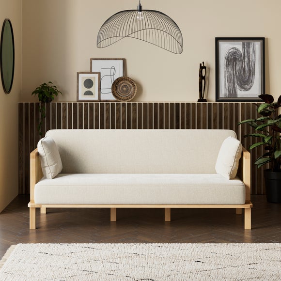 Lila Wicker And Flatweave Clic Clac Double Sofa Bed