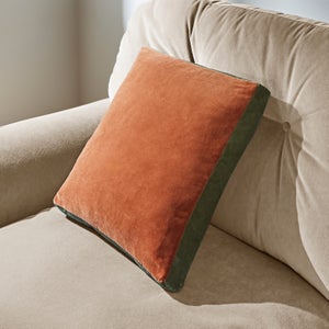 Box Edge Cotton Velvet Cushion