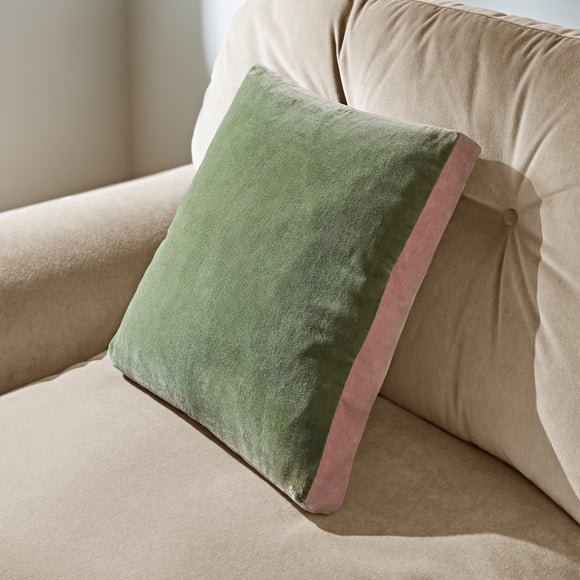 Click to view product details and reviews for Box Edge Cotton Velvet Cushion.