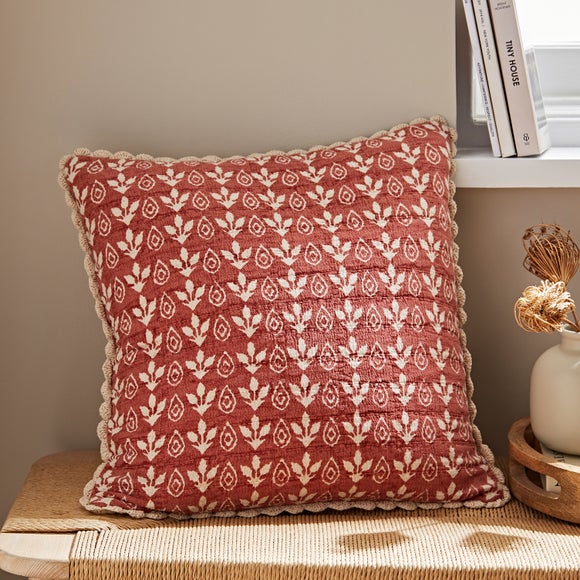 Matalasse Printed Cotton Square Cushion Cover