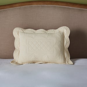 Dorma Soft Scalloped Rectangle Cushion