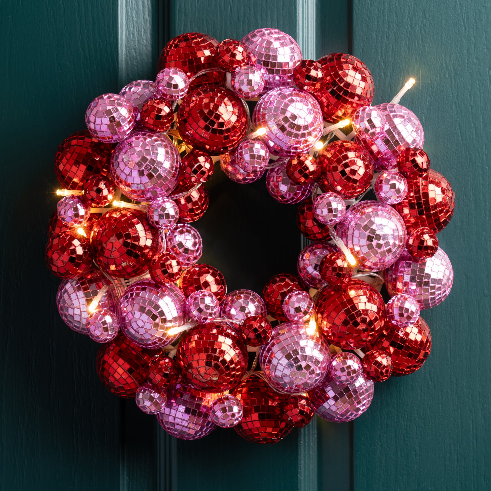 Disco Ball Light Up Wreath