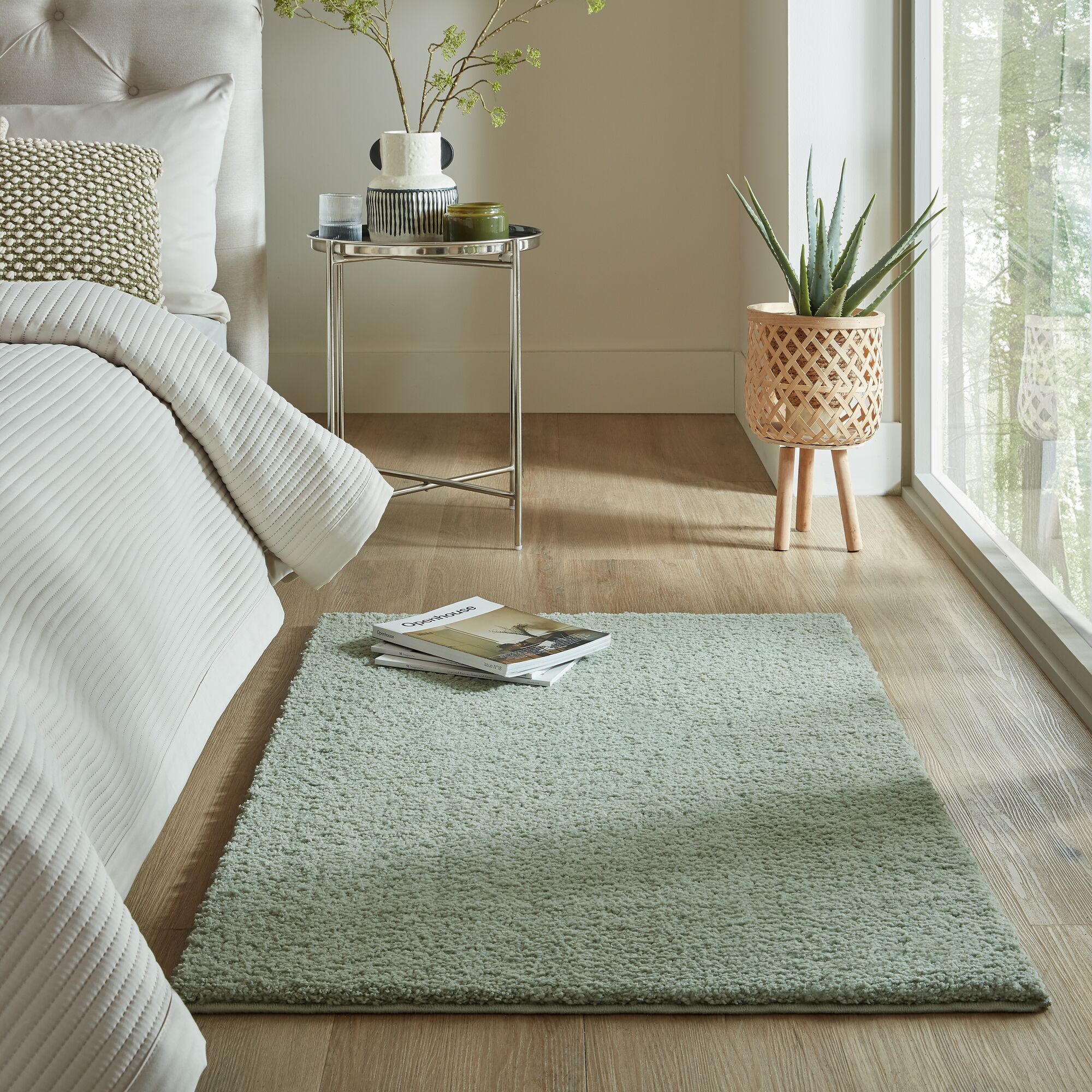 Snuggle Washable Rug Sage