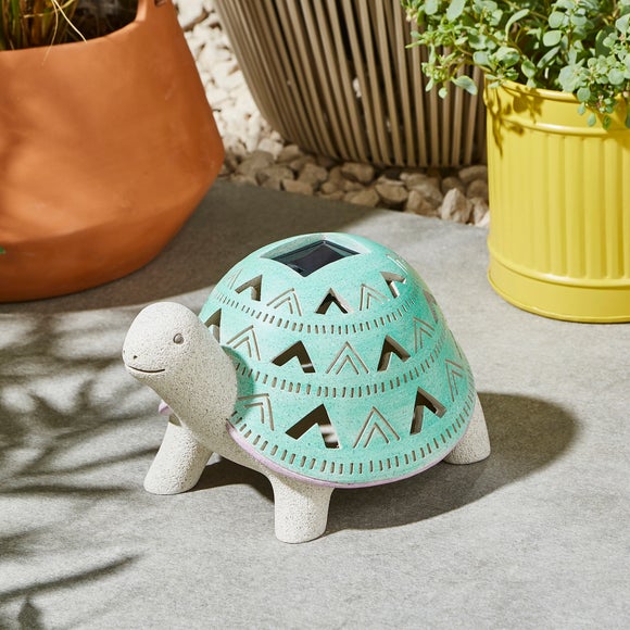 Resin Tortoise Solar Light Ornament