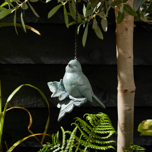 Bronze Resin Hanging Bird Ornament