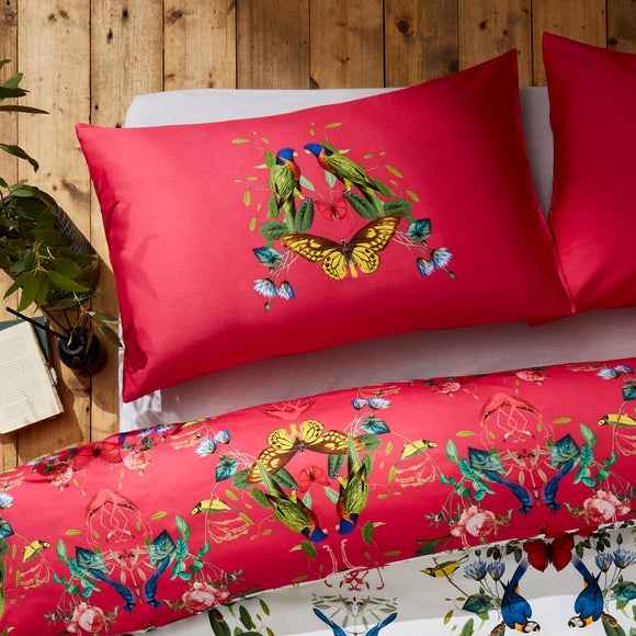 Photo 2 of Tropical Kaleidoscope Cotton Duvet Cover & Pillowcase Set