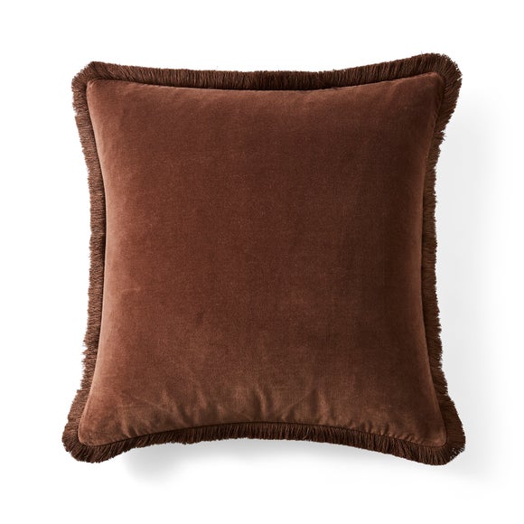 Click to view product details and reviews for Fringed Cotton Velvet Cushion.