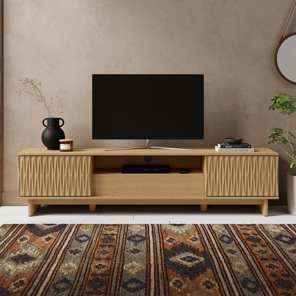 Inga Extra Wide Tv Unit For Tvs Up To 75 Oak Effect