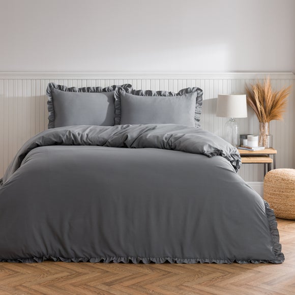 Briona Frilled Edge Duvet Cover Pillowcase Set