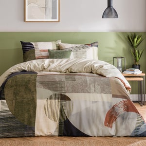 Lukas Geometric 100 Cotton Duvet Cover & Pillowcase Set