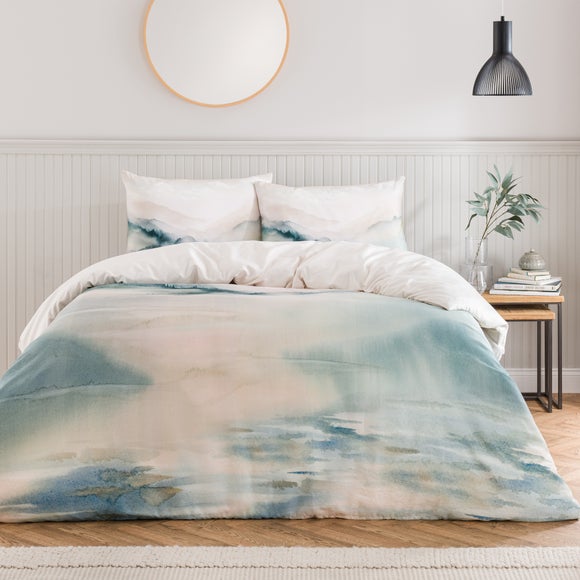 Paintery Landscape Cotton Duvet Cover Pillowcase Set