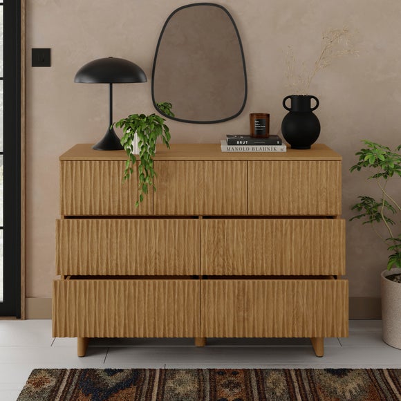 View Inga 7 Drawer Chest- Light Oak View Inga 7 Drawer Chest- Light Oak