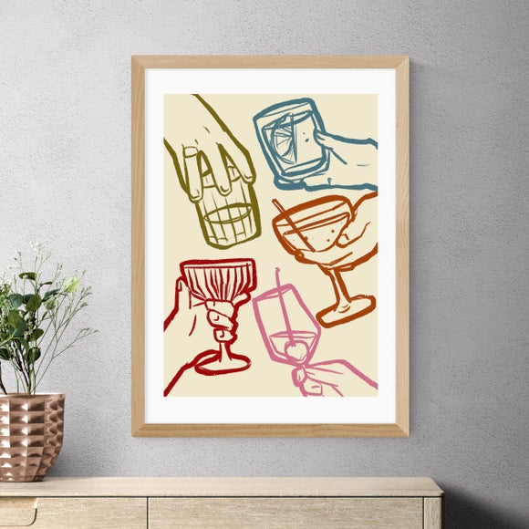 East End Prints Cheers Glasses by SimplyExtraJordanary