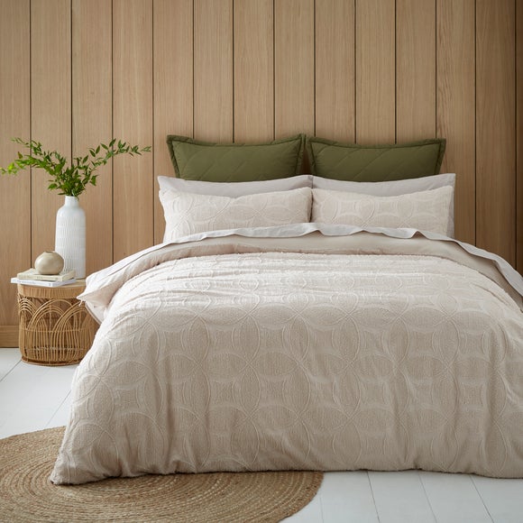 Alda Textured Duvet Cover and Pillowcase Set