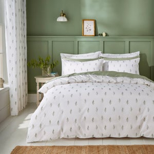 Harper Stem Floral 144 Thread Count 100 Cotton Duvet Cover & Pillowcase Set