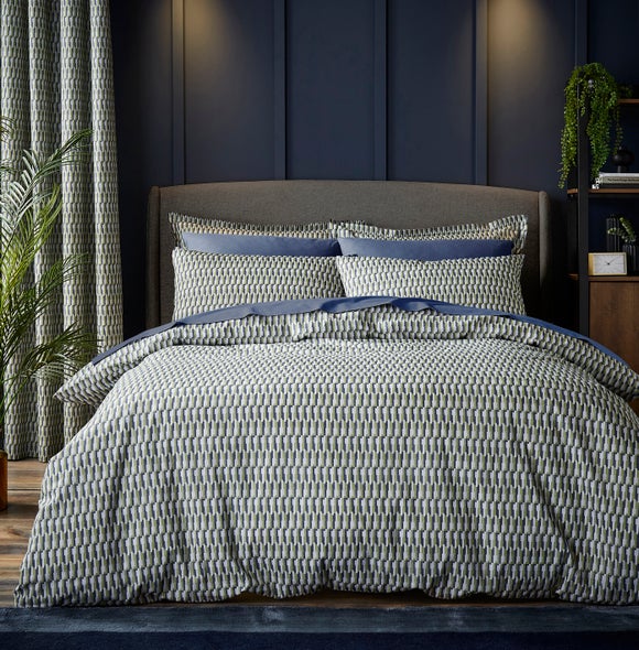 Click to view product details and reviews for Nils Geometric 144 Thread Count Duvet Cover Pillowcase Set.