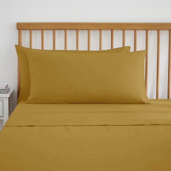 Pure Cotton Large Standard Pillowcase Pair