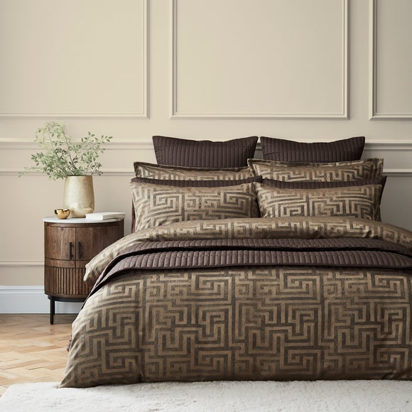 Hotel Tris Greek Key Duvet Cover And Pillowcase Set