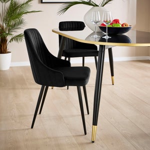 Shea Set Of 2 Dining Chairs- Velvet